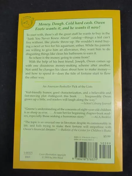 Owen Foote, Money Man by Stephanie Greene Clarion Books Paperback 2000