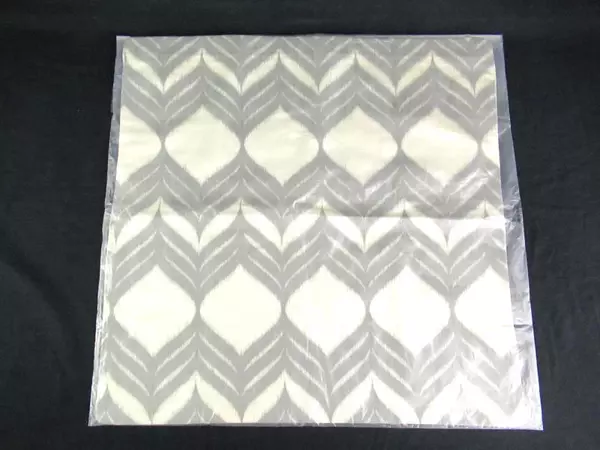 Williams Sonoma Euro Pillow Sham Gray Cream Geometric Design New With Tags