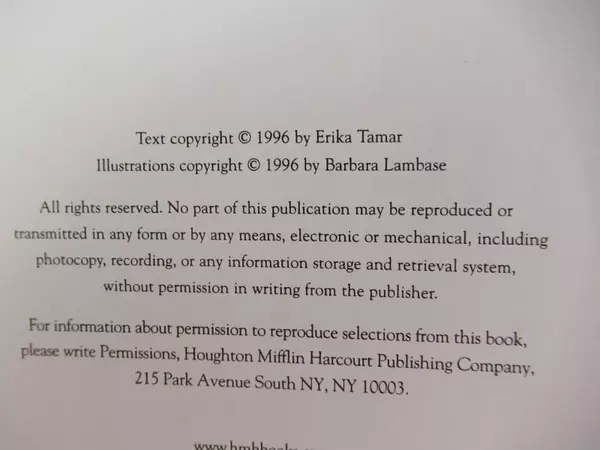 The Garden Of Happiness by Erika Tamar 1996 Hardcover - Good Condition