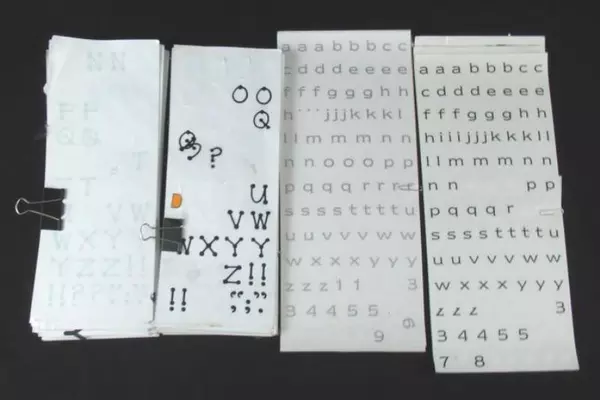 Lot of Black & White Alphabet Stickers for DIY Crafts - Partial Sheets