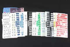 Lot of Alphabet Stickers in Black, White & Colorful for DIY Crafts