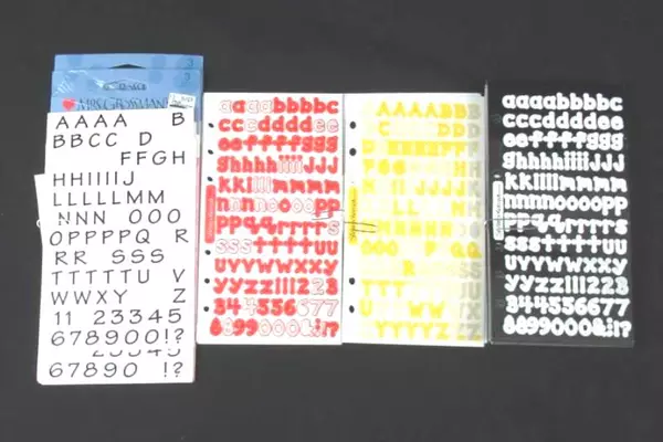 Lot of Alphabet Stickers in Black, White & Colorful for DIY Crafts
