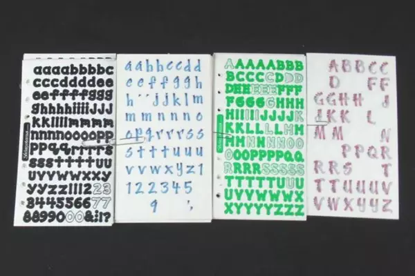 Lot of Alphabet Stickers in Black, White & Colorful for DIY Crafts