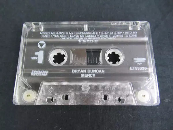 1993 Bryan Duncan "Mercy" Cassette Tape - Christian Music ET 53320