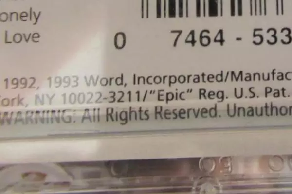 1993 Bryan Duncan "Mercy" Cassette Tape - Christian Music ET 53320