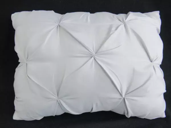 Style Sanctuary Gray Cinched Throw Pillow 14.5" x 10" - Home Decor Accent