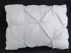 Style Sanctuary Gray Cinched Throw Pillow 14.5" x 10" - Home Decor Accent