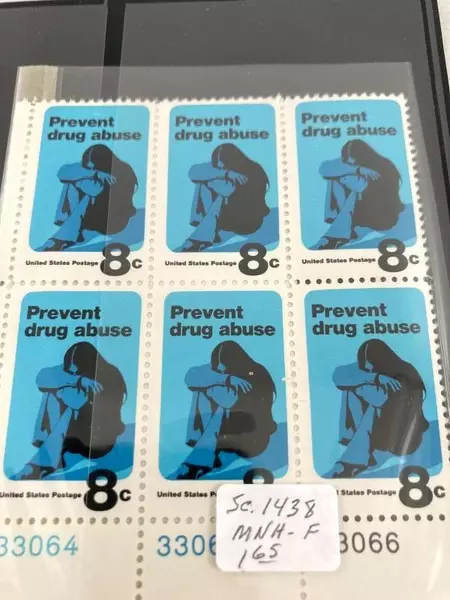 Lot of 4 US Plate Block Stamps 1971-72 MNH MacArthur Wildlife National Parks