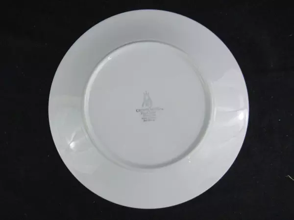 Vintage Crown Ming Queen's Lace 10.5" Dinner Plate Floral Silver Trim