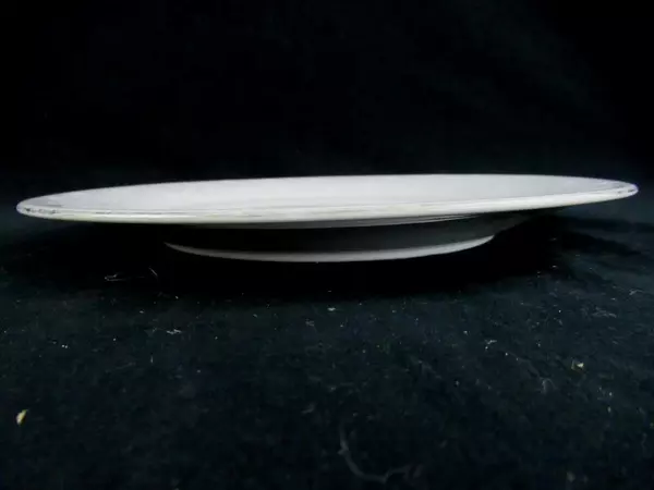 Vintage Crown Ming Queen's Lace 10.5" Dinner Plate Floral Silver Trim