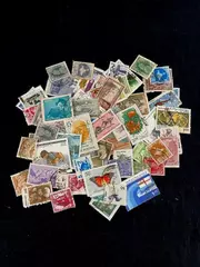 Lot of 59 Used Indian Stamps 1960s-1970s Monarchs & Buildings