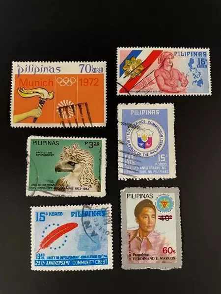 Used Southeast Asia Stamps Lot of 49 Unique Philippines & Indonesia