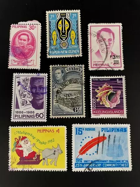 Used Southeast Asia Stamps Lot of 49 Unique Philippines & Indonesia