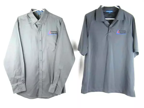 Lot of 2 Port Authority Men's Shirts - Short & Long Sleeve - Size M