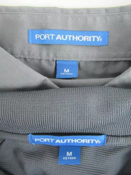 Lot of 2 Port Authority Men's Shirts - Short & Long Sleeve - Size M