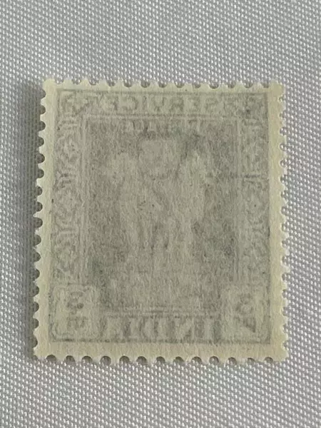 1950s India Asoka Pillar 3Ps Mint Never Hinged Blue Postage Stamp