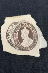 1931 India One Anna Postage Stamp George V Used Reddish Brown коллекция