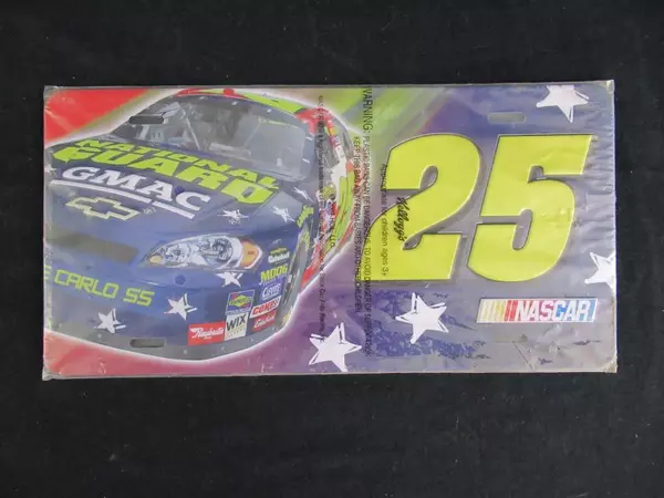 Kellogg's NASCAR Vintage Metal License Plate #25 Monte Carlo SS 2007