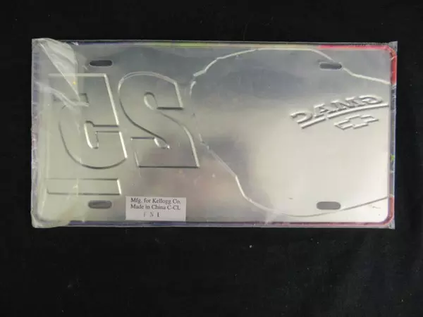 Kellogg's NASCAR Vintage Metal License Plate #25 Monte Carlo SS 2007