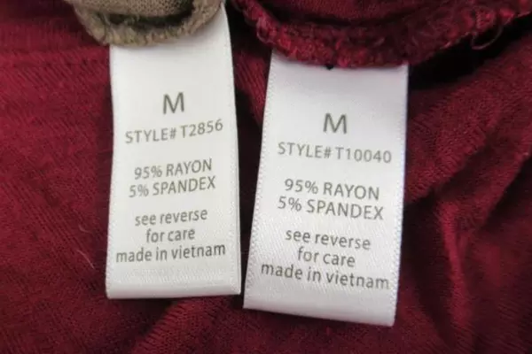 Lot 2 Active USA Asymmetrical Long Sleeve Tops Women's Medium Burgundy Brown