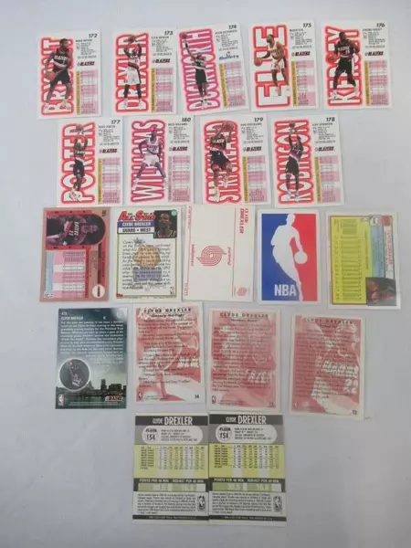Lot of 20 Fleer Topps Upper Deck Trail Blazer Basketball Cards 1980s-1990s