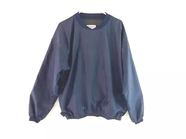 Columbia Sportswear Men's Omni-Tech Pullover Navy Blue Size L Zip Pockets