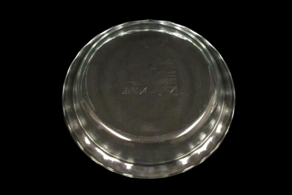 Pyrex 9 Inch Pie Plate Dish Clear Glass C209 Ruffled Scalloped Edges Bakeware
