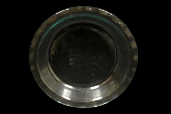 Pyrex 9 Inch Pie Plate Dish Clear Glass C209 Ruffled Scalloped Edges Bakeware