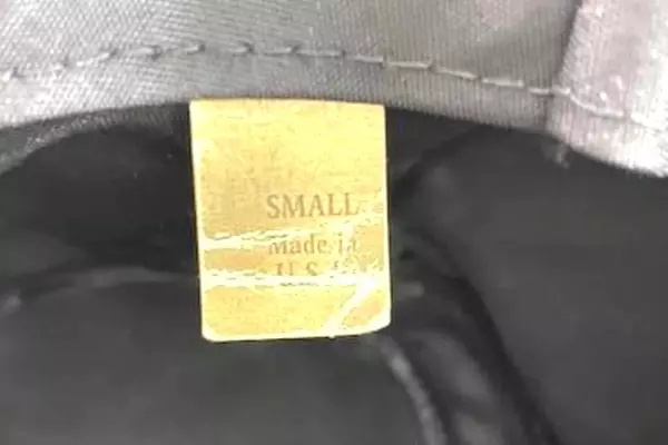 Vintage Men's Small Homburg Hat Black Striped Wool Wide Brim USA Made