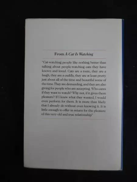 Vintage A Cat Is Watching by Roger A. Caras HC DJ Simon & Schuster 1989