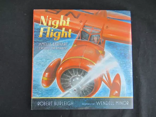 Night Flight by Robert Burleigh HC DJ Simon & Schuster 2011 Children's Book