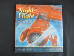 Night Flight by Robert Burleigh HC DJ Simon & Schuster 2011 Children's Book
