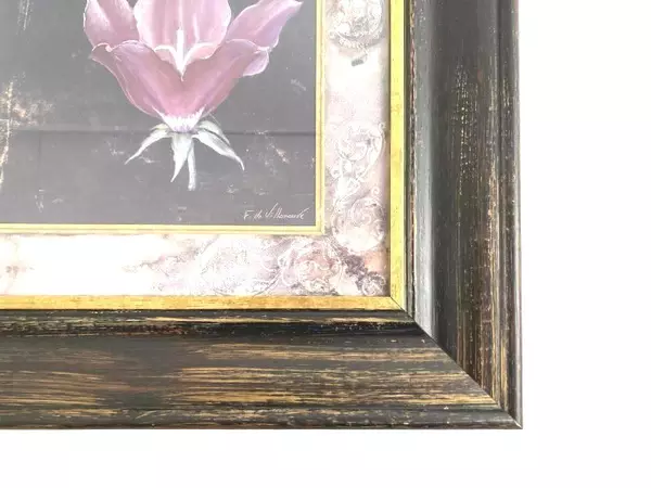 Fabrice de Villeneuve Awakening Campanula Framed Art Print 13.75x22in