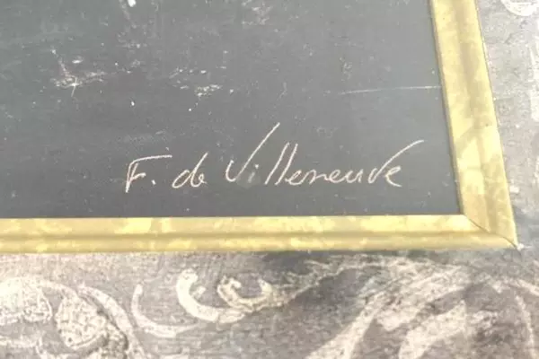 Fabrice de Villeneuve Awakening Campanula Framed Art Print 13.75x22in