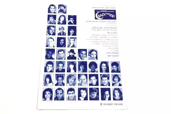 Crazy for You Gershwin Musical Comedy Program 1994 - Good Condition Collectible