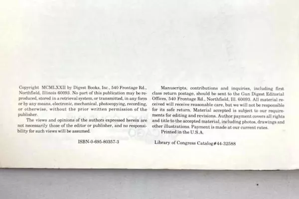 Gun Digest 27th Anniv 1973 Deluxe Edition Paperback - Fair Condition