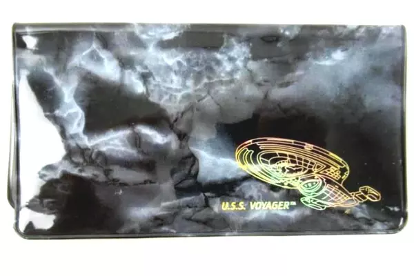 Vintage Star Trek USS Voyager Checkbook Cover - Paramount Starfleet Command