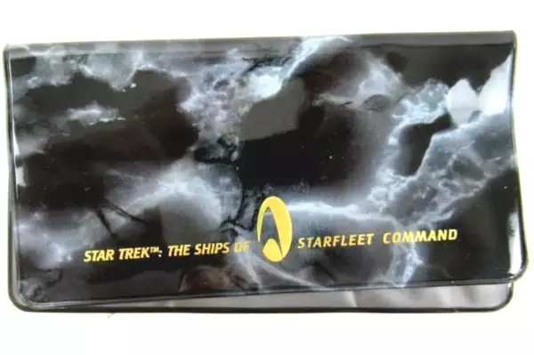 Vintage Star Trek USS Voyager Checkbook Cover - Paramount Starfleet Command
