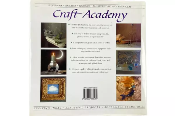 Craft Academy 1998 Vintage Workbook 100 Craft Projects DIY Ideas