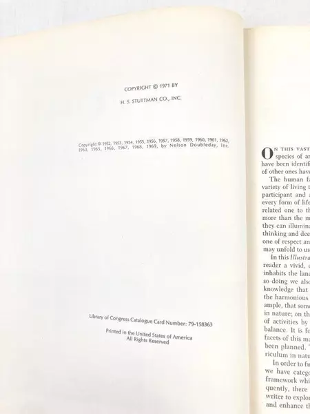 Illustrated Library of Nature 1971 Volume 1 Natural History Encyclopedia