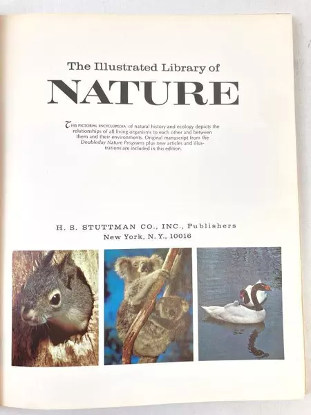 Illustrated Library of Nature 1971 Volume 1 Natural History Encyclopedia