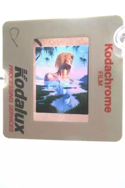Vintage Jim Warren Kodachrome 35mm Slide Surreal Art Woman - Good Condition
