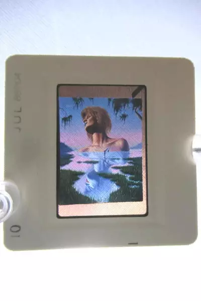 Vintage Jim Warren Kodachrome 35mm Slide Surreal Art Woman - Good Condition
