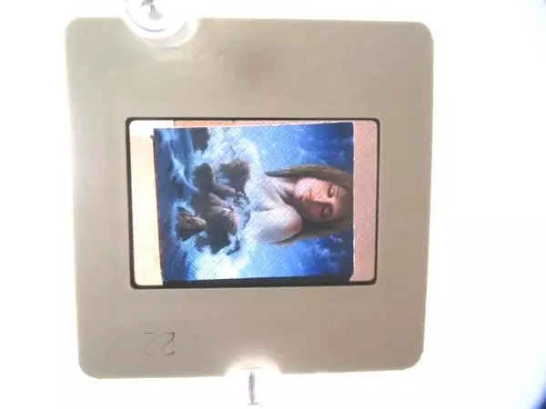 Kodachrome 35mm Slide Jim Warren Surreal Art Woman Ocean Sky Vintage Collectible