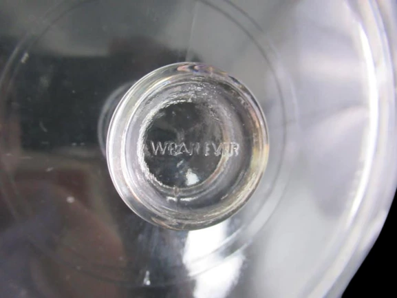 Vintage Wear Ever Clear Glass 24 Lid for Round Casserole Dish Made in Mexico