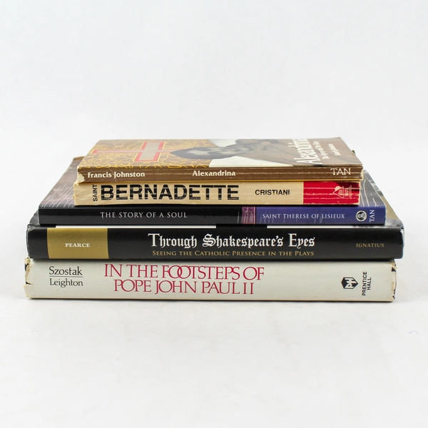 Lot of 5 Religious Biographies: Bernadette, John Paul II & More