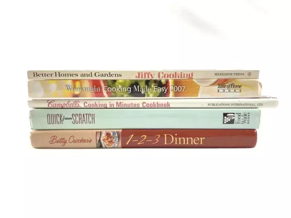 Lot of 8 Quick Weeknight Cookbooks - Easy & Healthy Meals