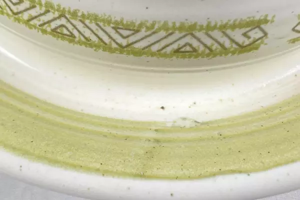 Vintage Franciscan Hacienda Gravy Boat & Underplate Green Beige 33-74