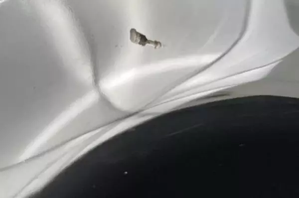 Kromex Vintage Oval Serving Tray Gold Handles USA Metal 14.5" Good Condition