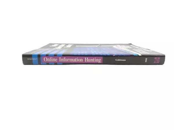 Vintage Online Information Hunting Book by Nahum Goldmann, 1992 Edition